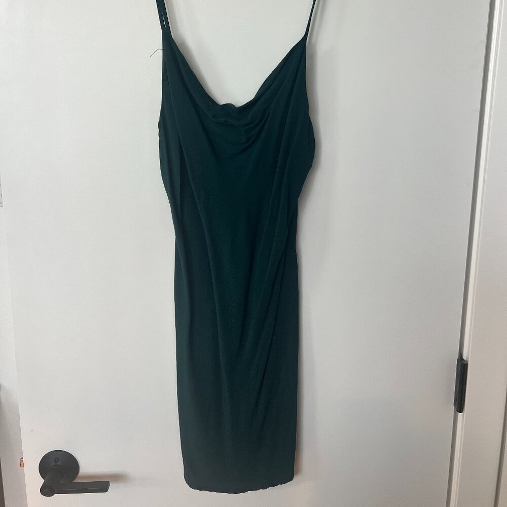 Olivaceous Emerald Green Mini Dress